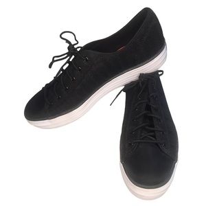 Keds Women’s Ortholite Memory Foam Triple Decker Platform Sneakers Black Size 11
